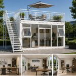 Ilustračné zobrazenie: Detach 18 Office Luxury Plus – biele prevedenie so strešnou terasou