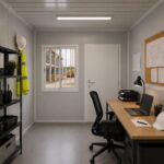 Ilustračné zobrazenie: Fold 18 Mini Office – príklad zariadenej kancelárie