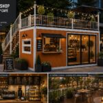 Ilustračné zobrazenie: Expand Shop – koncept kaviarne so strešnou terasou