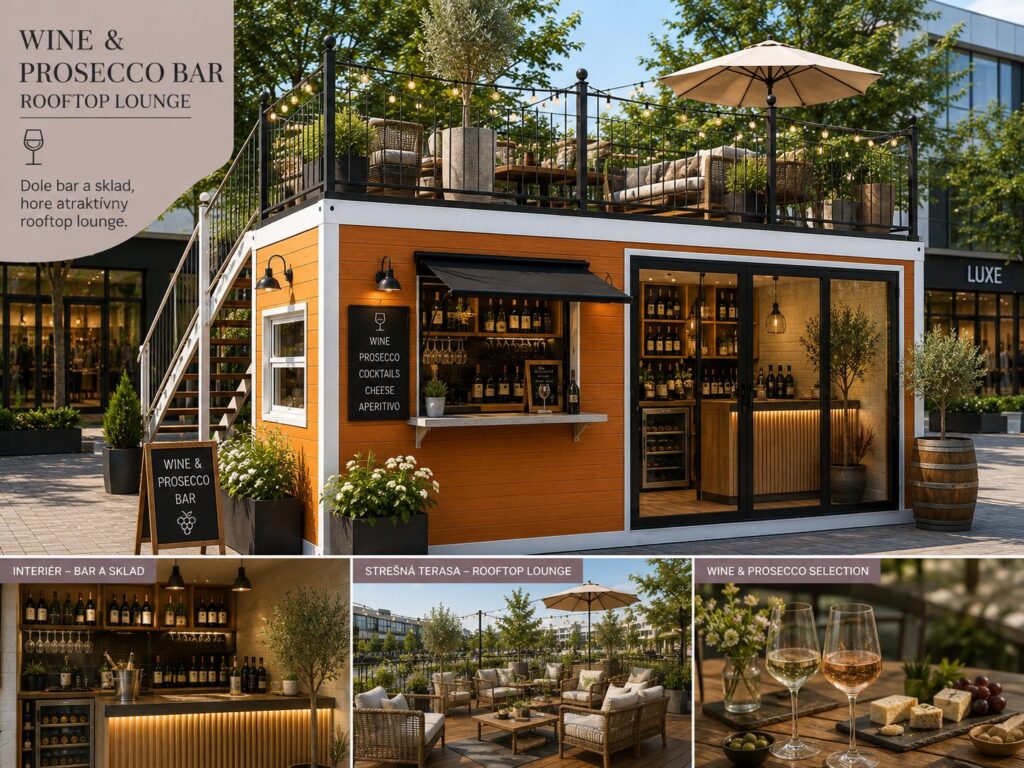 Ilustračné zobrazenie: Expand Shop – koncept vinárne a prosecco baru