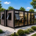 Ilustračné zobrazenie: Small 28 Office Luxury – tmavý vzorovaný fasádny variant